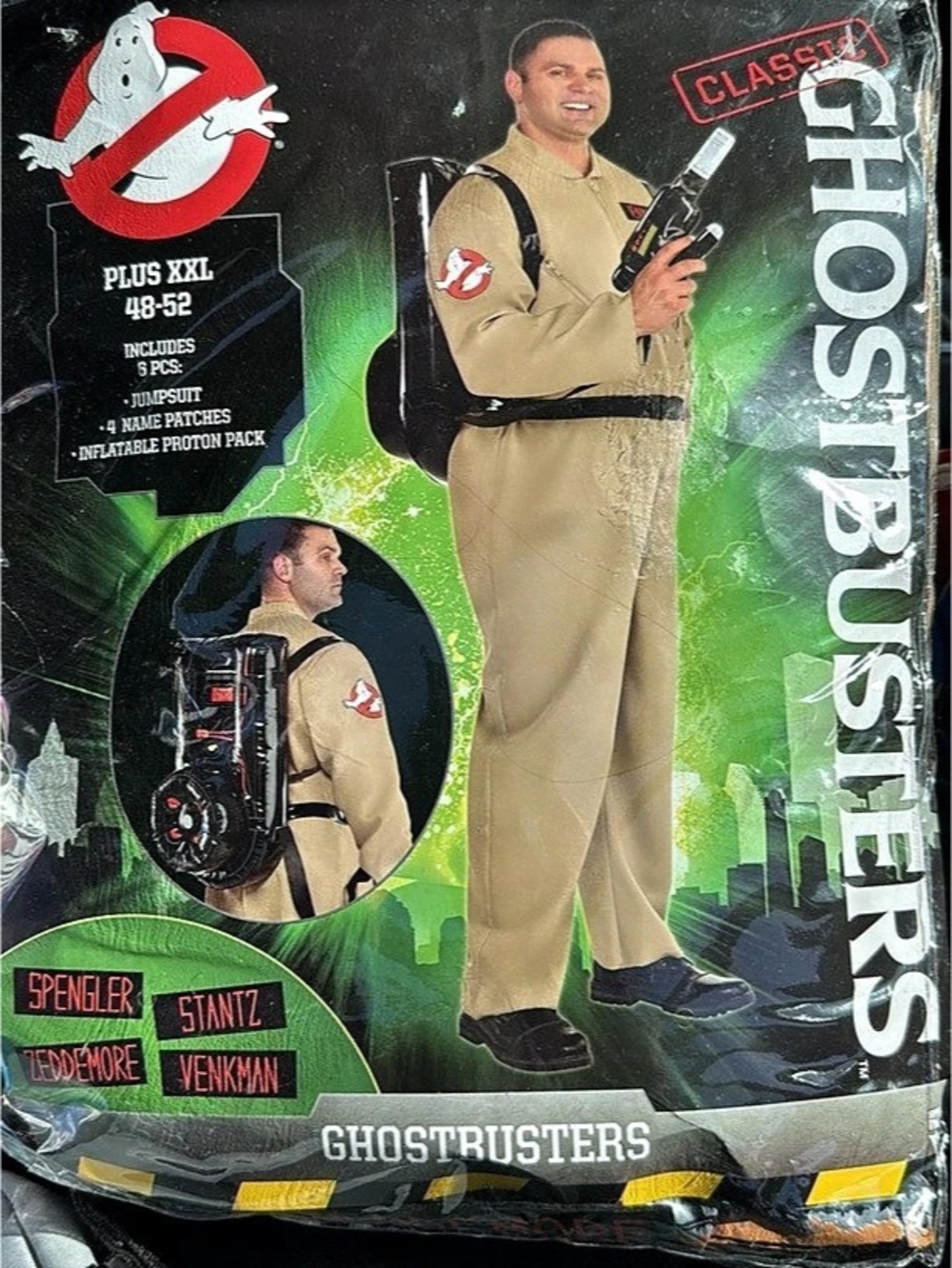 Ghostbusters Costume Boys Plus XXL 48-52 NWT